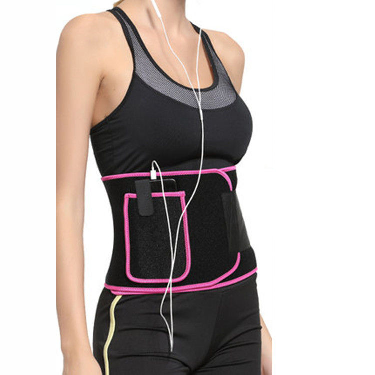 Neoprene Slimming Waist Trimmer Belt with Phone Pocket – One Size