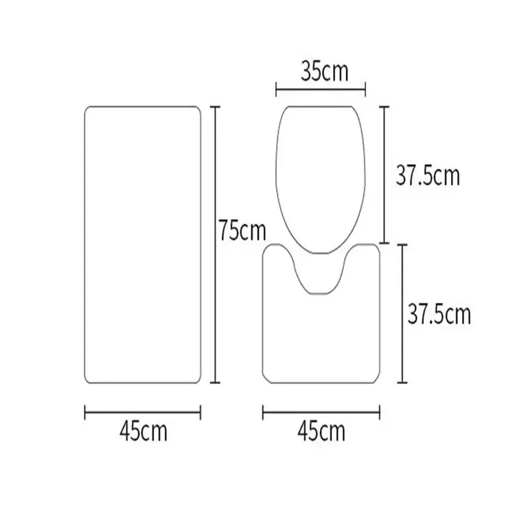 Miniaturbild: Machine Washable Shower Curtain with 12 Hooks