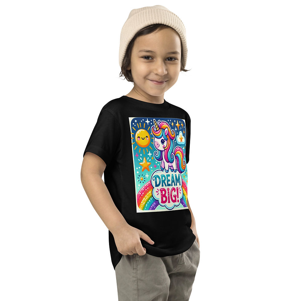 Miniatura: Toddler Short Sleeve Tee  "Dream Big" in Comfort