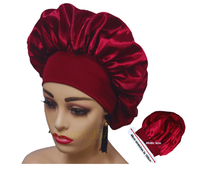 Miniature : Protective Satin Bonnet with Elastic Band