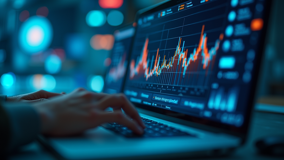 Close-up view of an AI-driven interface showing engagement analytics