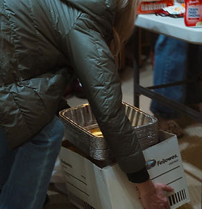 Volunteers packing Bitterroot Blessing Baskets