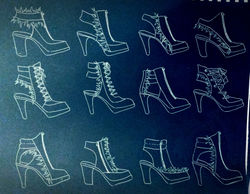 Cross Cultural shoe sketches