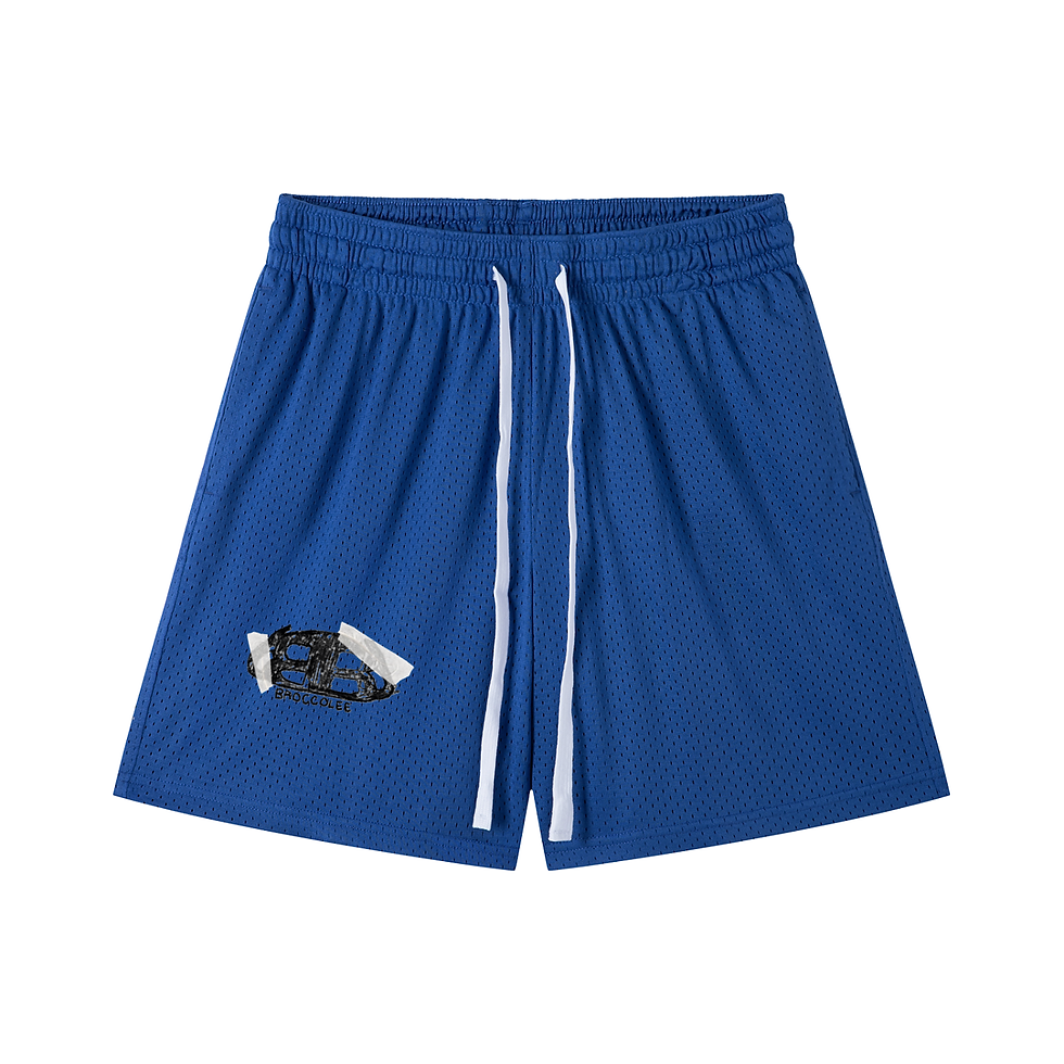 Thumbnail: BB SCRIBBLE Mesh Drawstring Shorts