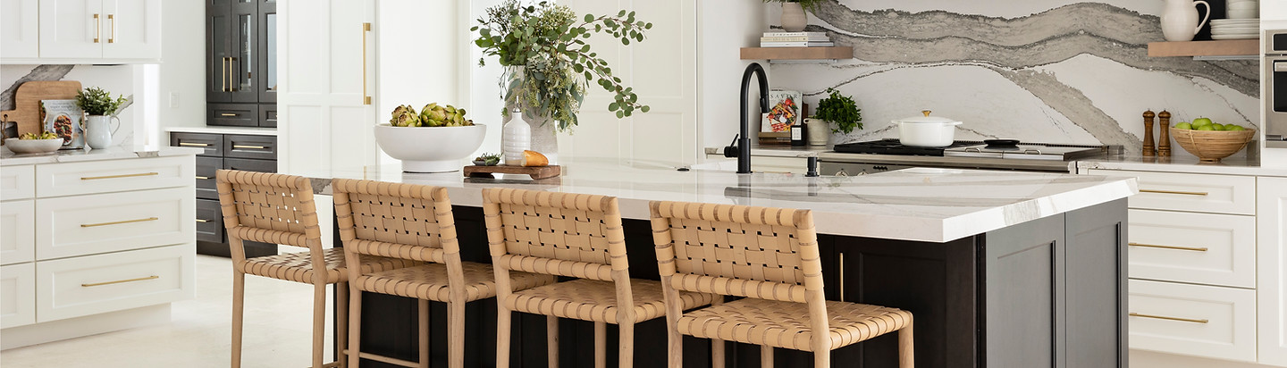 Classic Modern Black and White Kitchen
