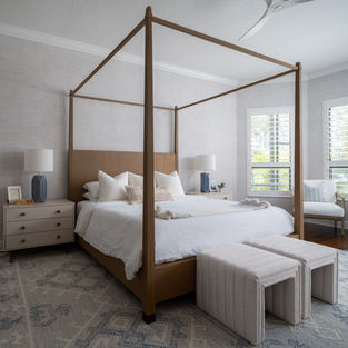 Tampa Florida Interior Designer Primary Bedroom by Hendrickson Interior Design