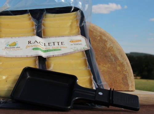 Plateau à raclette fermière et BIO - 4 saveurs Gourmets - 4 pers - 600gr