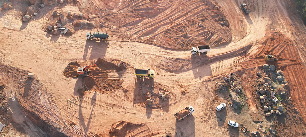 Uma obra de terraplenagem