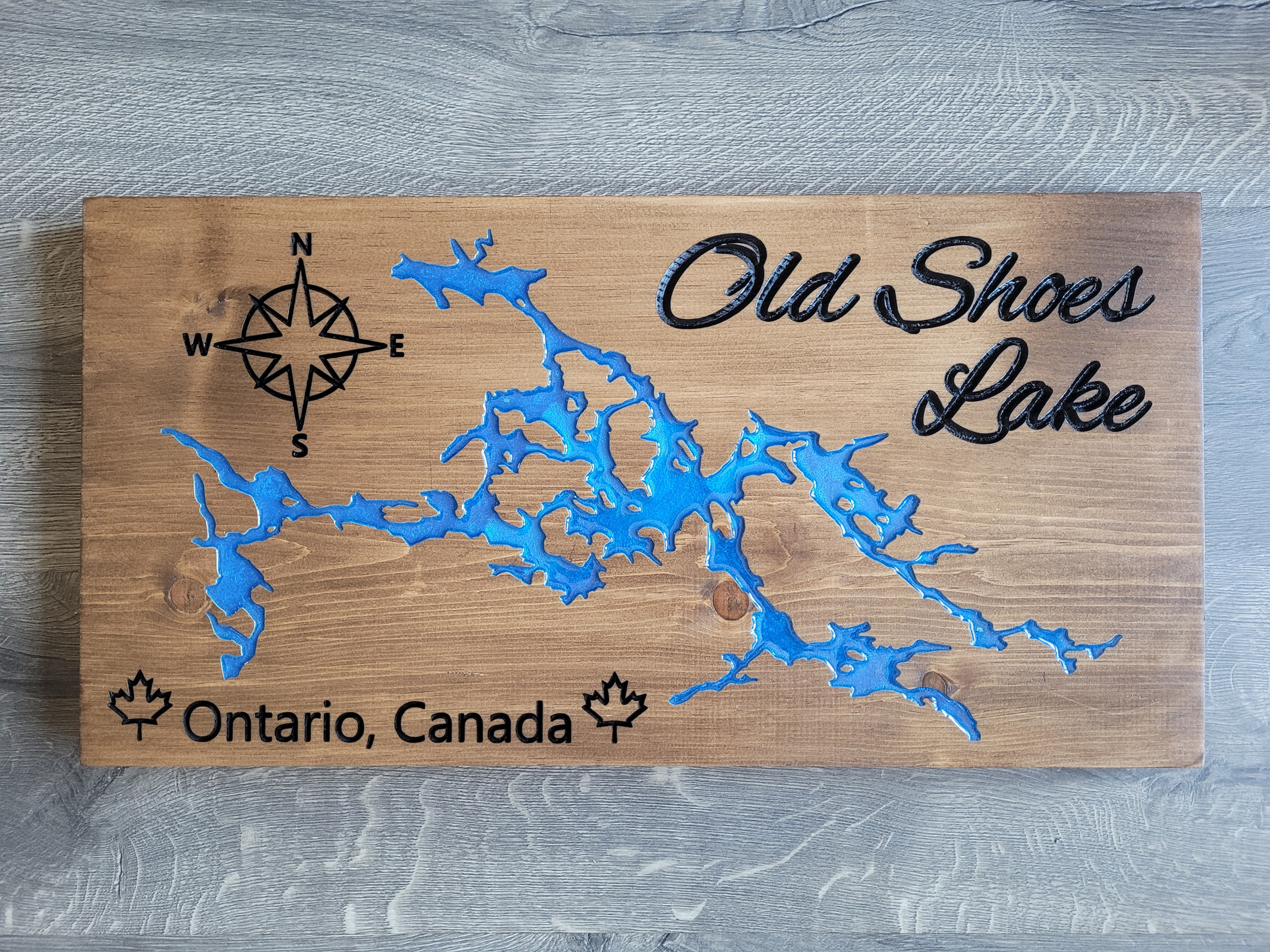Old Shoes Lake Sign