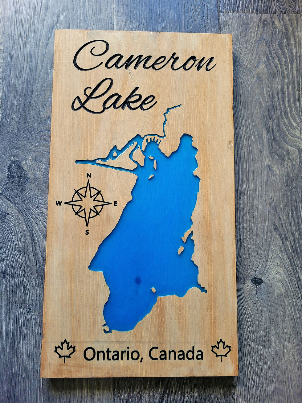 Thumbnail: Cameron Lake Sign