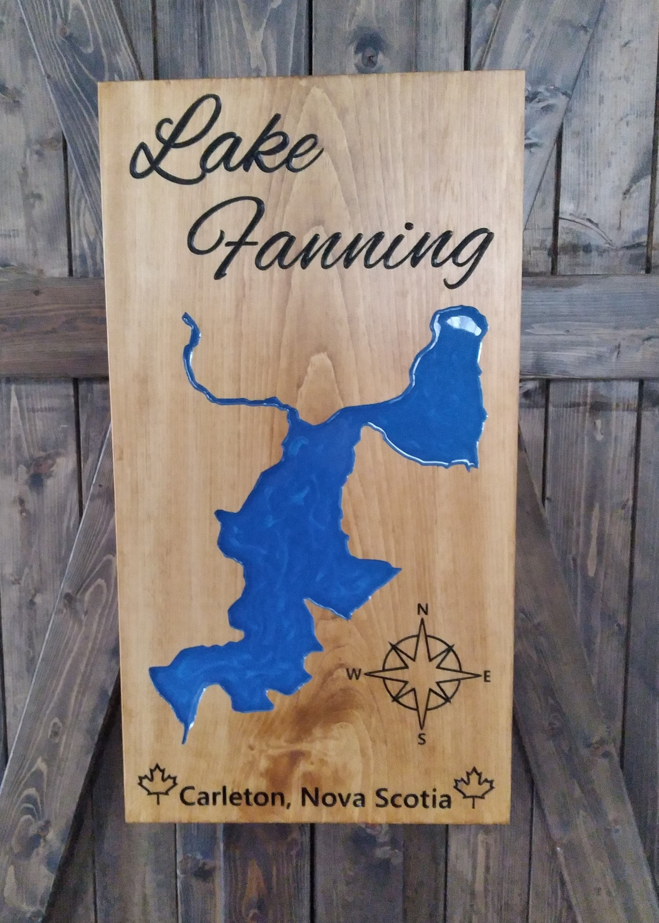 Lake Fanning Sign