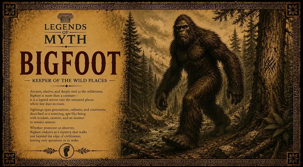 The Bigfoot from the Legends of Myth bestiary