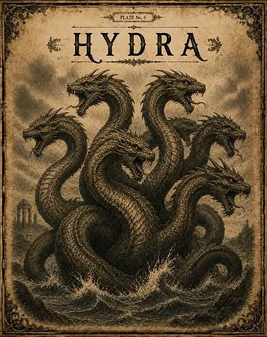 The Hydra, legend of myth
