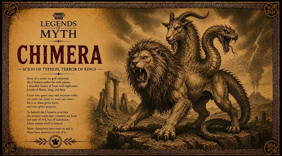 The Chimera from the Legends of Myth bestiary