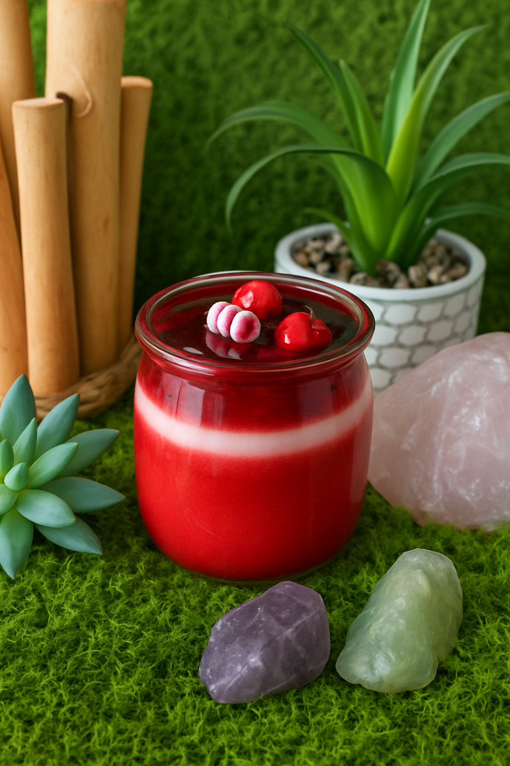 Bougie Gourmande Cheesecake Fruits Rouges Petit modèle