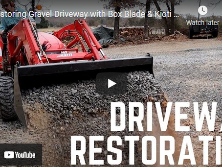 How to Use Your Tractor Box Blade to Meticulously Restore a Gravel Driveway