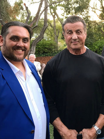Photo of Sifu Ramesh and Sylvester Stallone, Shaolin Kung Fu Guan