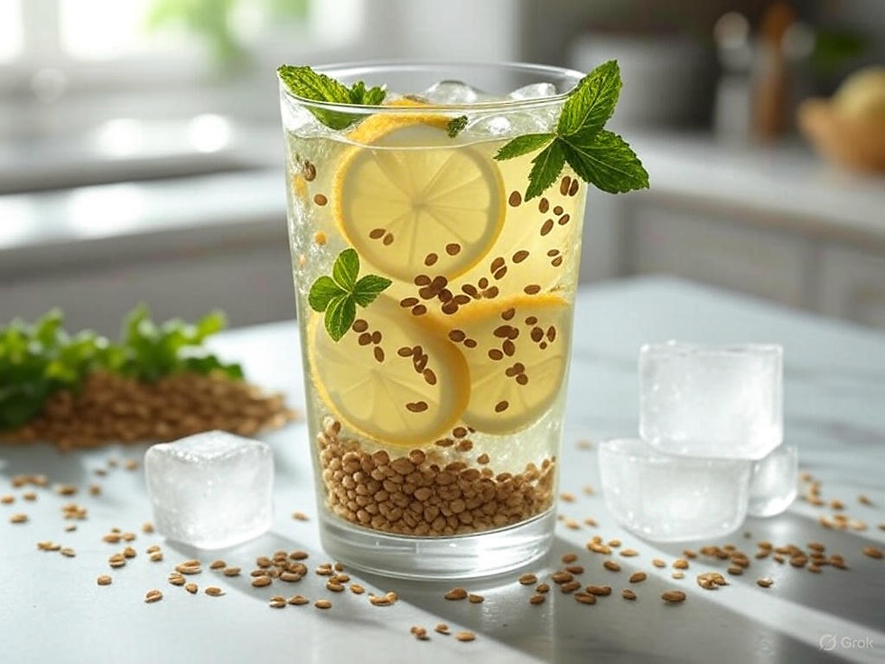 Summer cooler & food