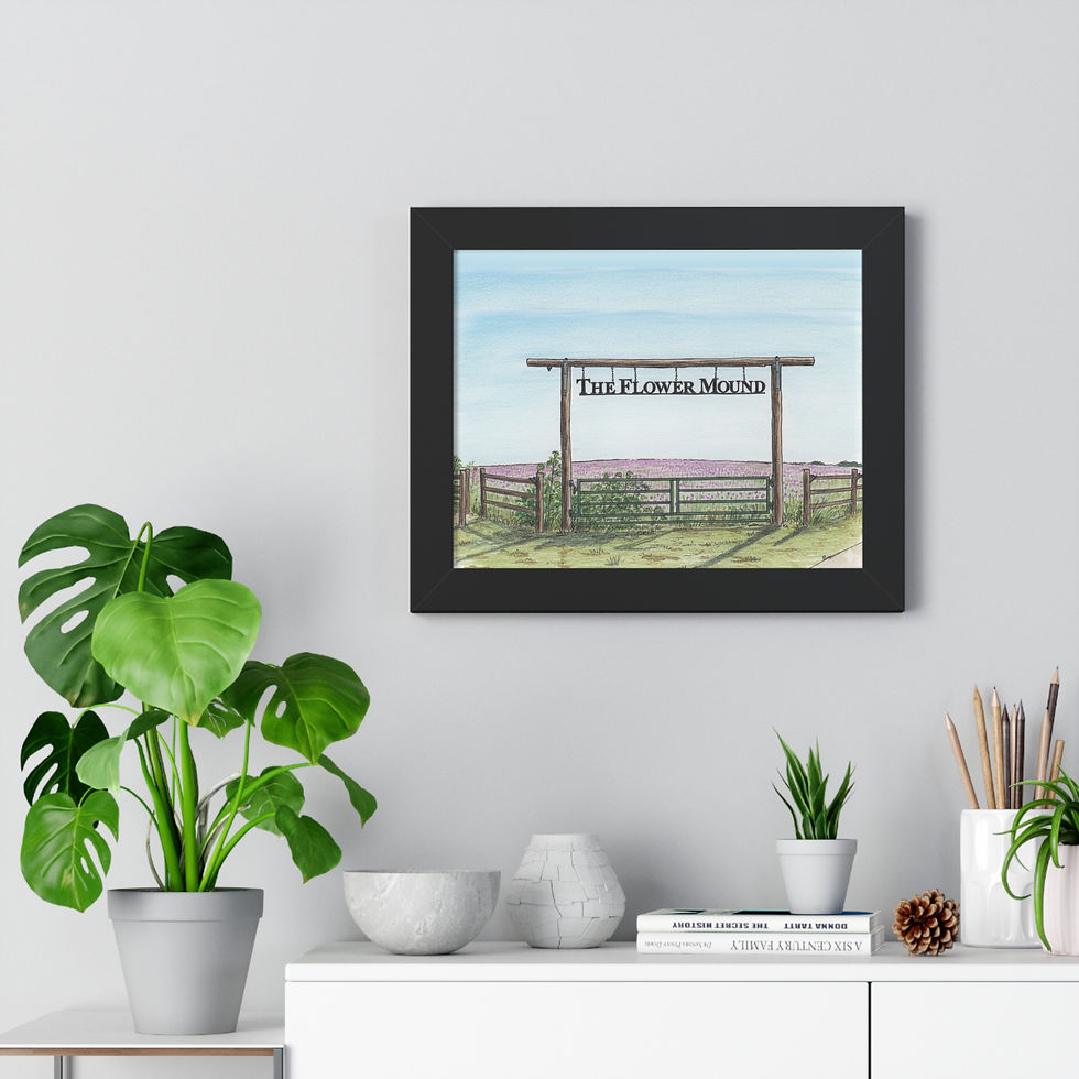 Thumbnail: Flower Mound Framed Picture