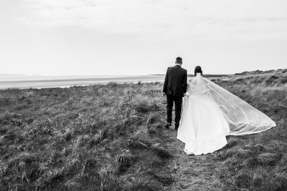 Bride and Groom Photography with the Gower and Swansea Beach