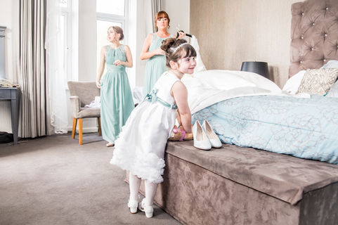 Wedding Photography Flower Girl in Swansea, Carmarthen and The Gower