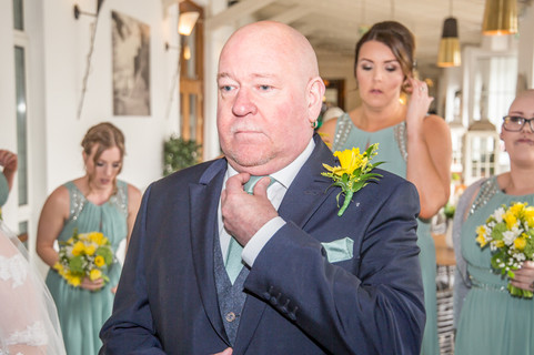 Farther of the Bride Before Wedding Ceremony Photography in Swansea, Carmarthenshire, The Gower and South Wales