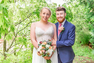 bright wedding photography of a swansea couple