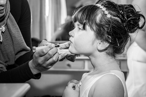 Natural Wedding Photography of a Flower Girl in Swansea, Carmarthen and The Gower