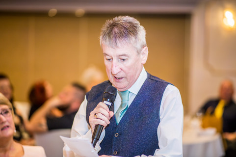 Father of Groom's Speech at Stradey Park Hotel Llanelli Wedding Photography