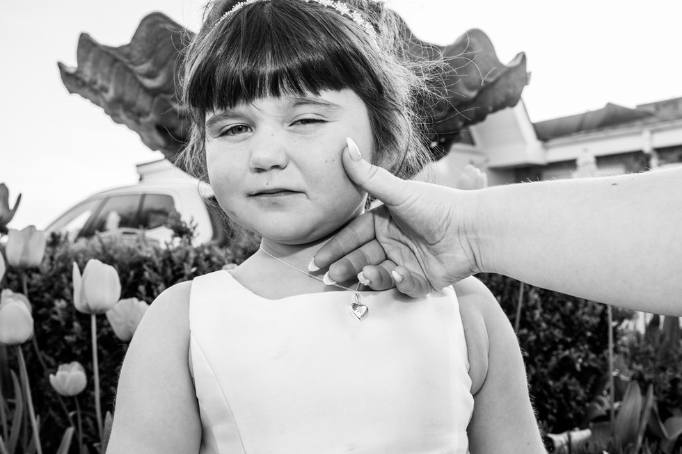 Flower Girl Wedding Photography Portrait at Stradey Park Hotel, Llanelli