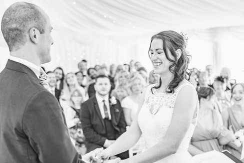 sylen lakes wedding photography with natural ceremony of bride and groom