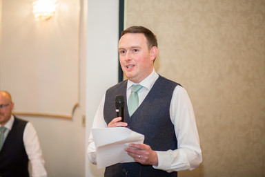 Best Man's Speech at Stradey Park Hotel Llanelli, Carmarthenshire Wedding Photography