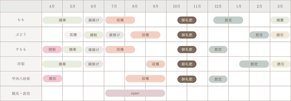 年間作業スケジュール