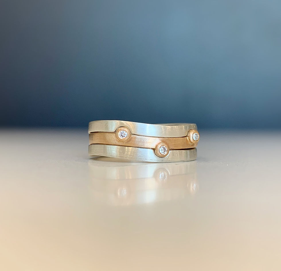 Thumbnail: Wave Trio Ring