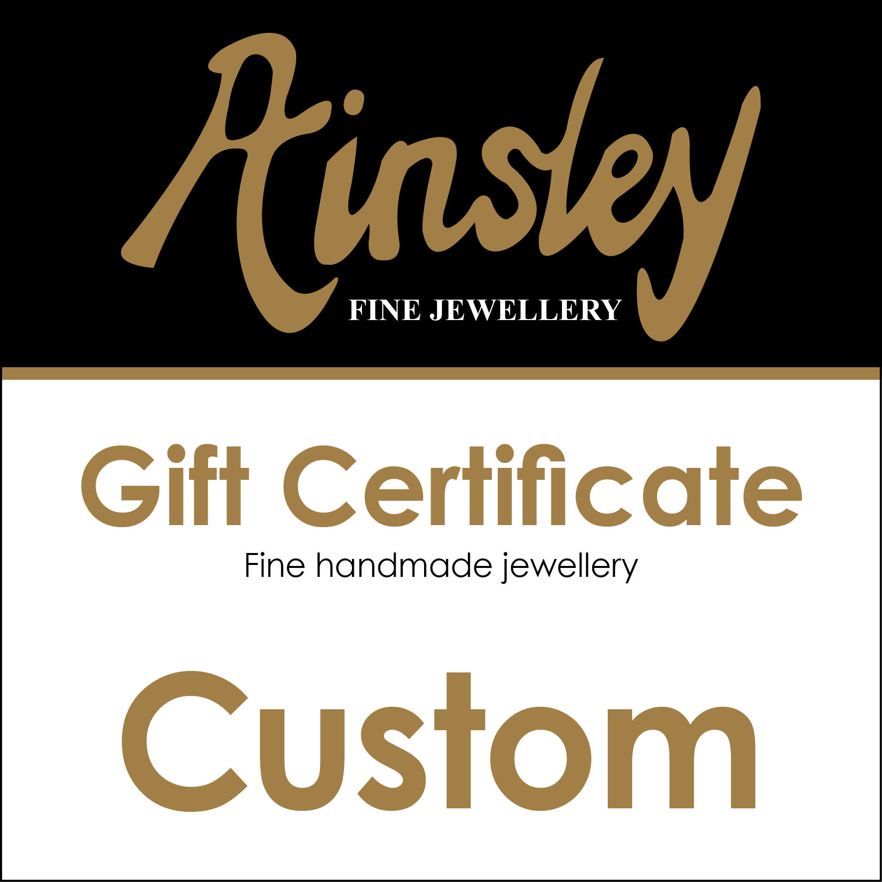 Custom Gift Certificate