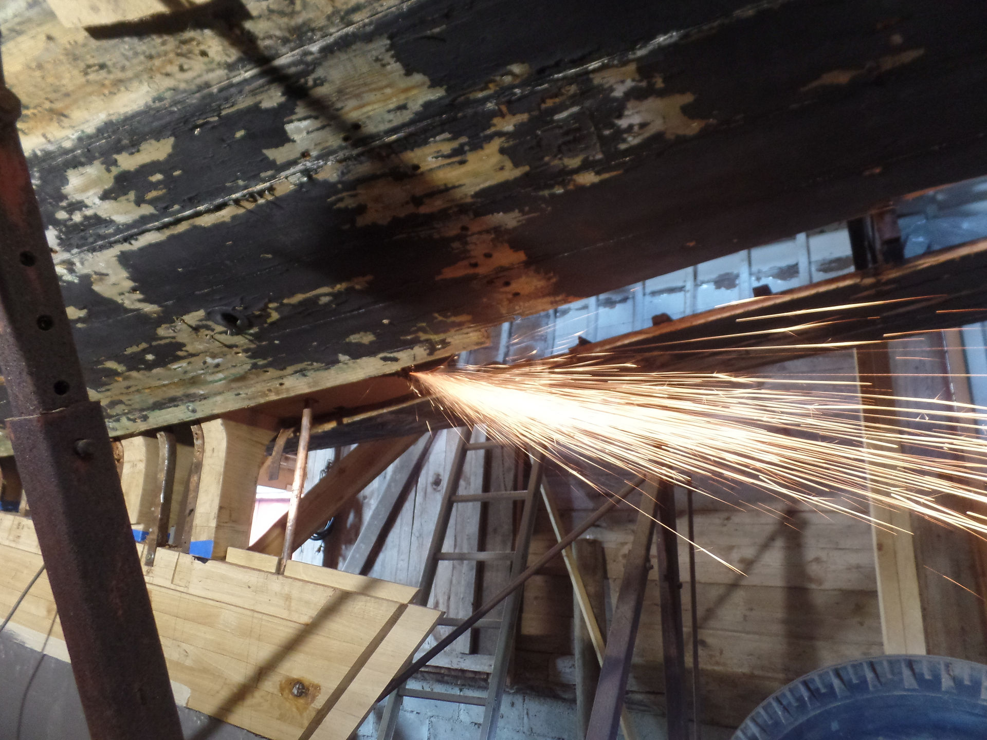 Metallspanten abflexen