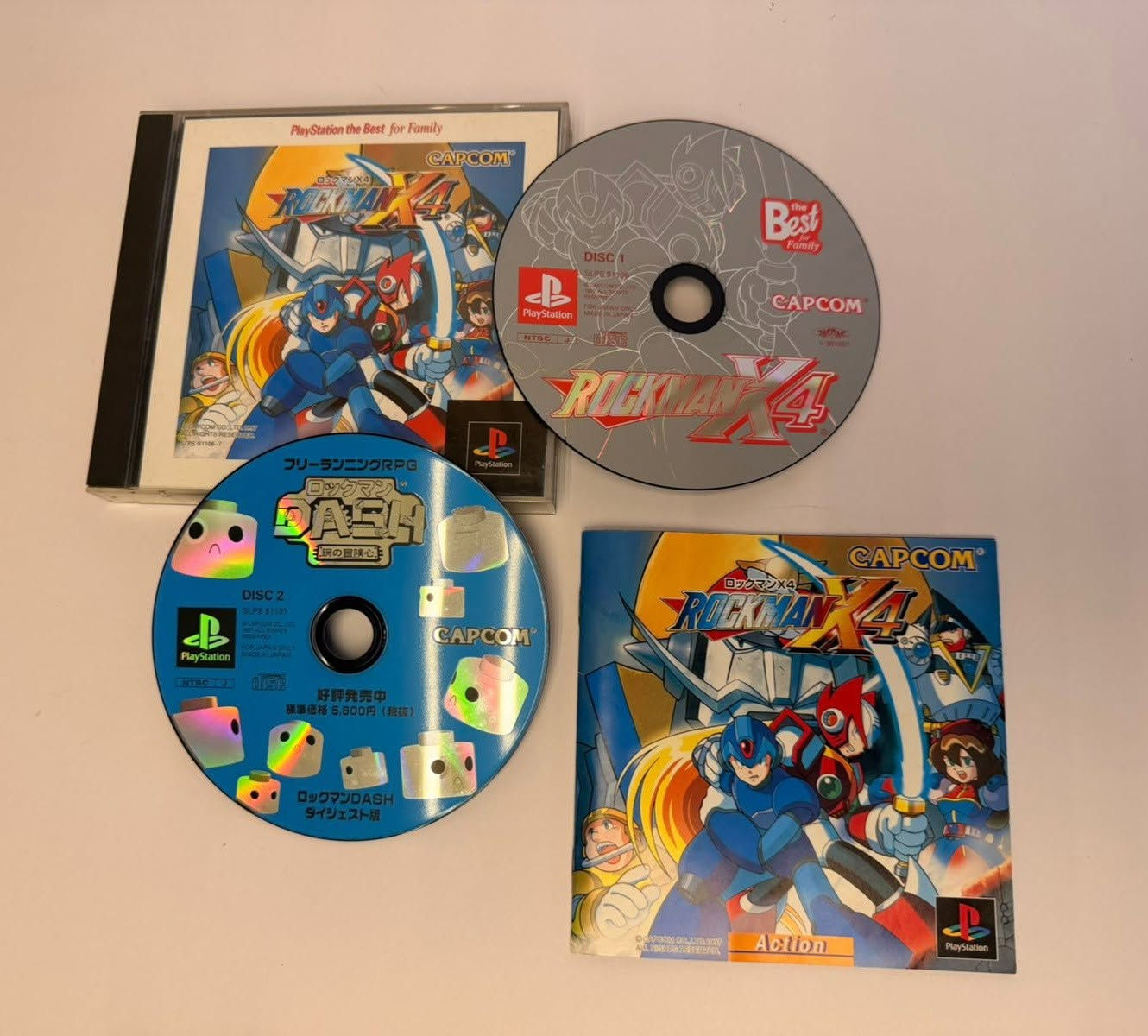 Megaman X4 - Rockman x4 para Playstation 1 + Rockman Dash