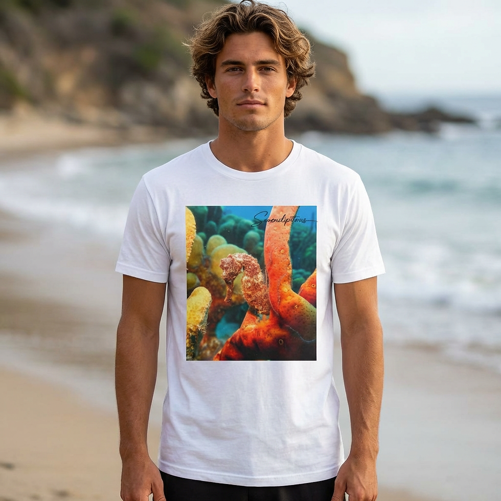 Thumbnail: Coral Reef Photo T-Shirt — Tropical Ocean Marine Life Tee