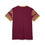 Thumbnail: Maroon & Gold Ornamental Cut‑Sew Tee