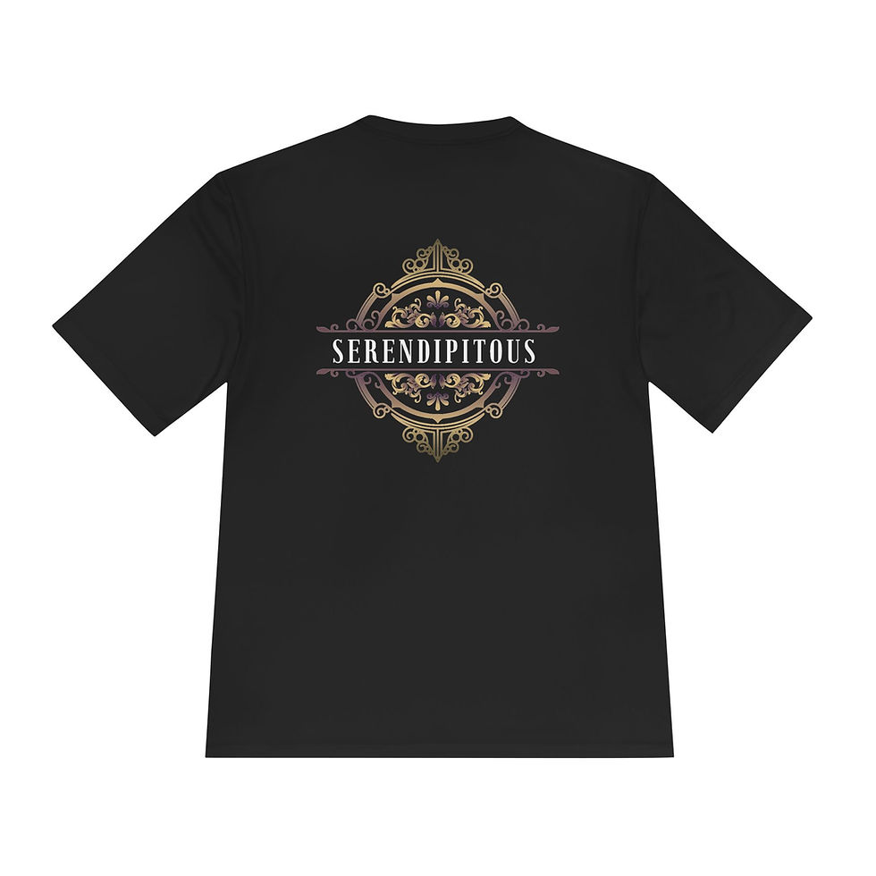 Thumbnail: Serendipitous Vintage Crest Tee - Moisture-Wicking Athletic Shirt