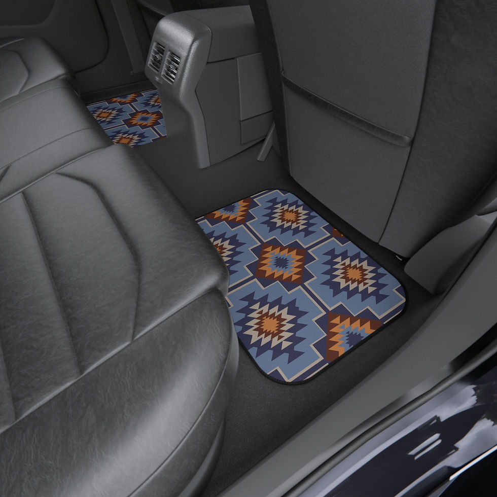 Thumbnail: Southwestern Geometric Car Mats (Set of 4)