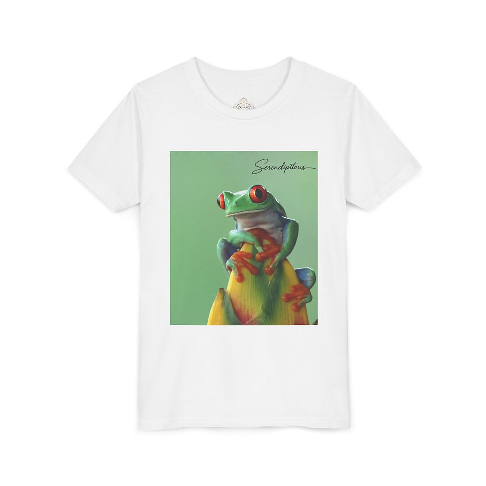 Thumbnail: Youth T-Shirt — Colorful Tree Frog Graphic Tee