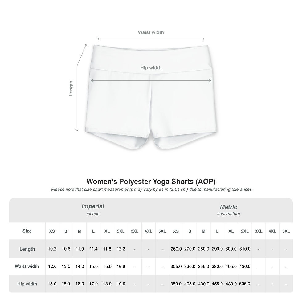 Thumbnail: Women's Polyester Yoga Shorts (AOP)