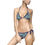 Thumbnail: Floral Blue Tie-Side Bikini — Women's Triangle Swimsuit