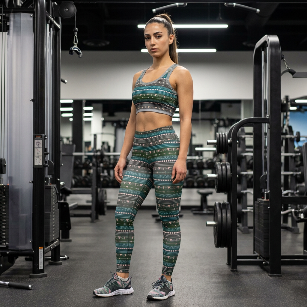 Polyester Sports Bra (AOP)