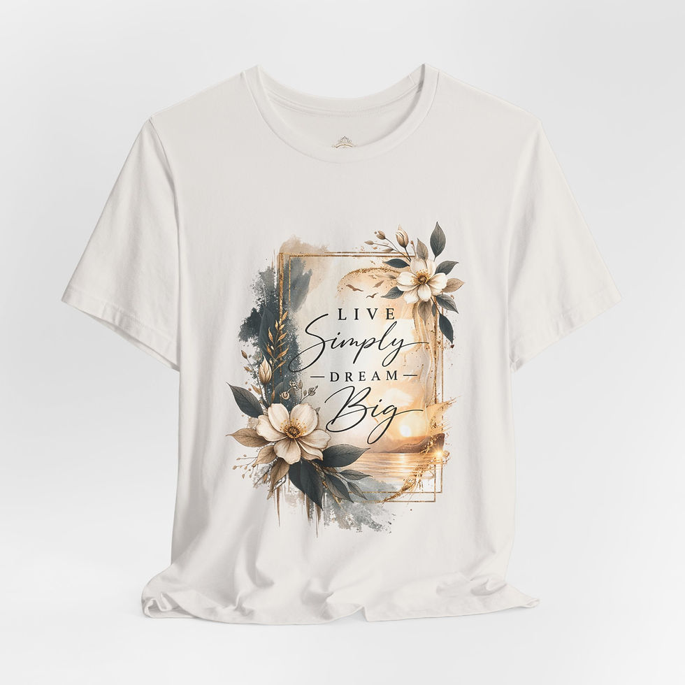Thumbnail: Live Simply Dream Big Floral Tee