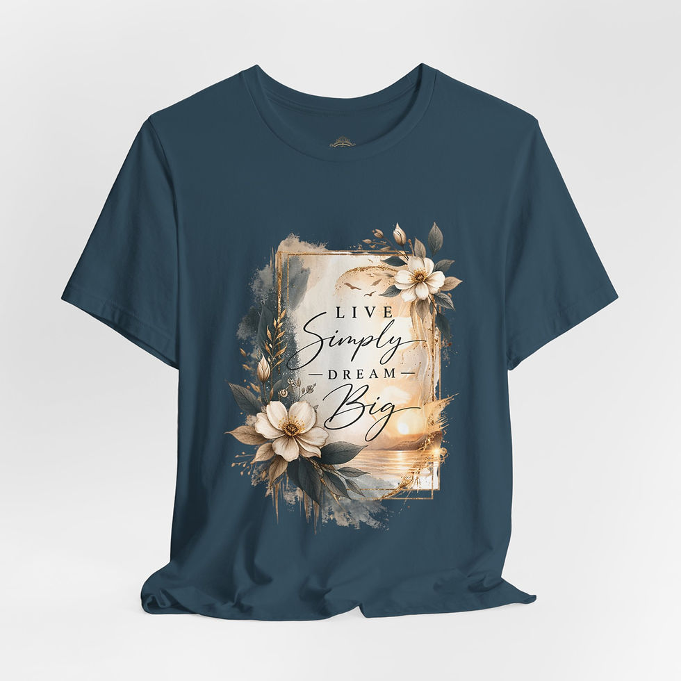 Thumbnail: Live Simply Dream Big Floral Tee