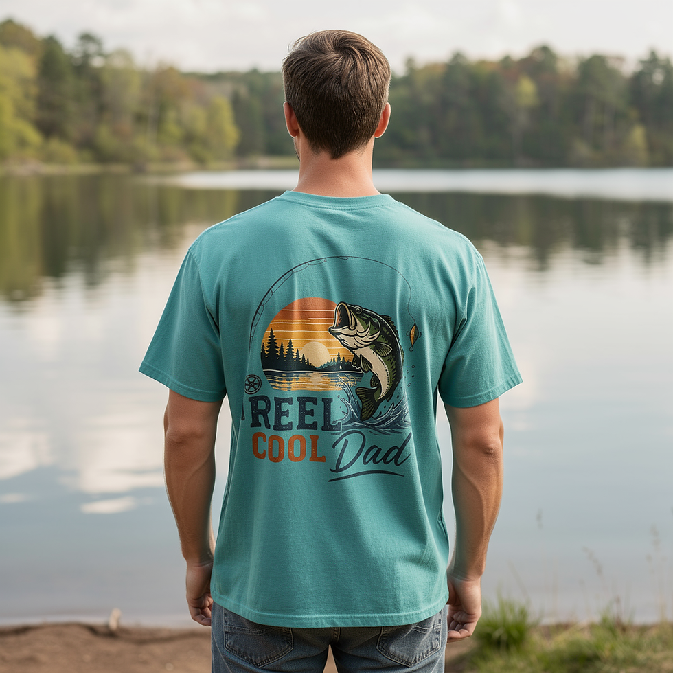 Thumbnail: Fishing Dad T-Shirt – "Reel Cool Dad" Graphic Tee