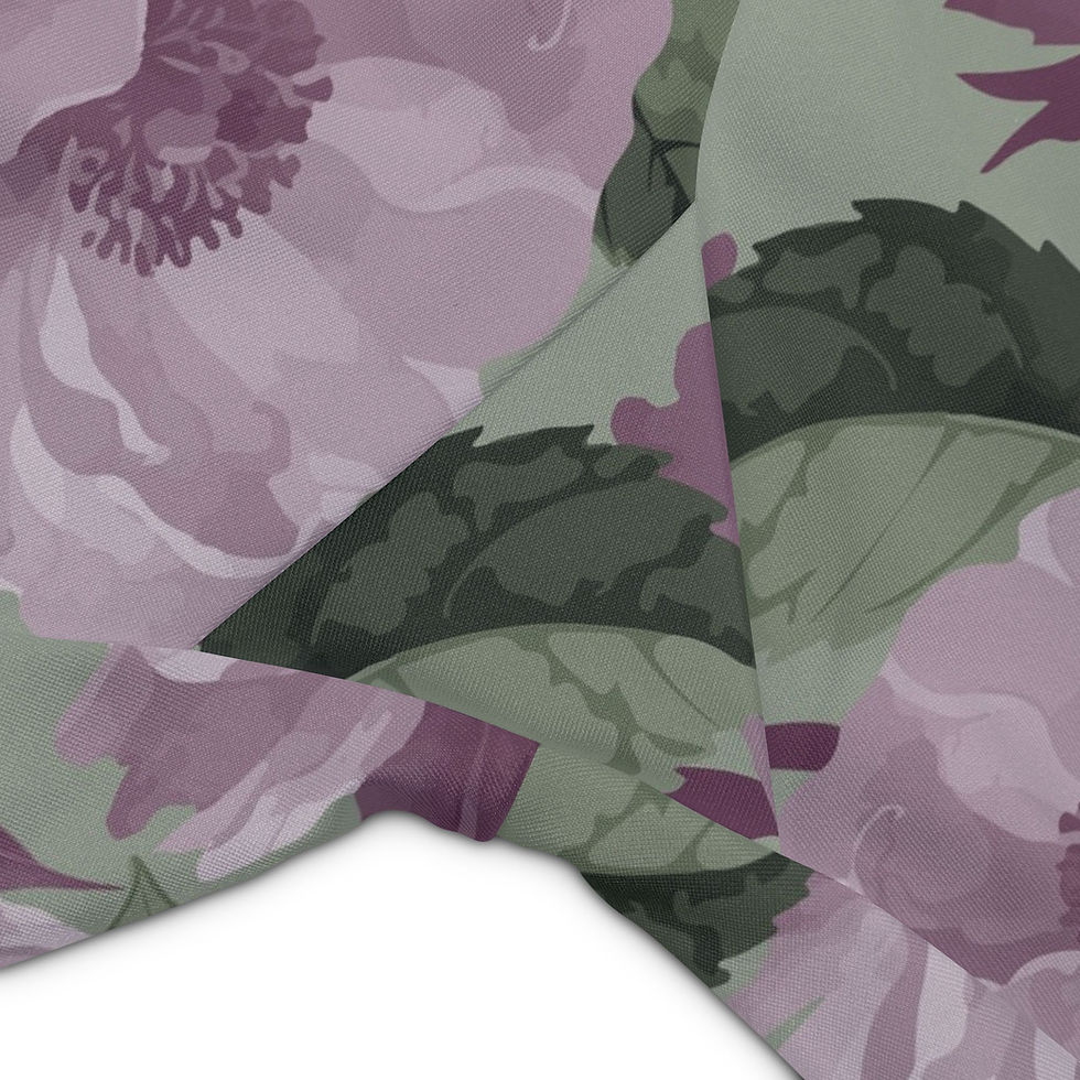 Thumbnail: Floral Lavender Rose Workout Shorts