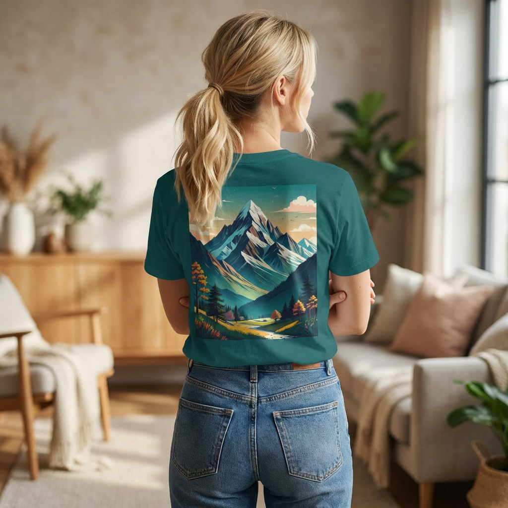 Mountain Landscape T-Shirt — Scenic Nature Graphic Tee